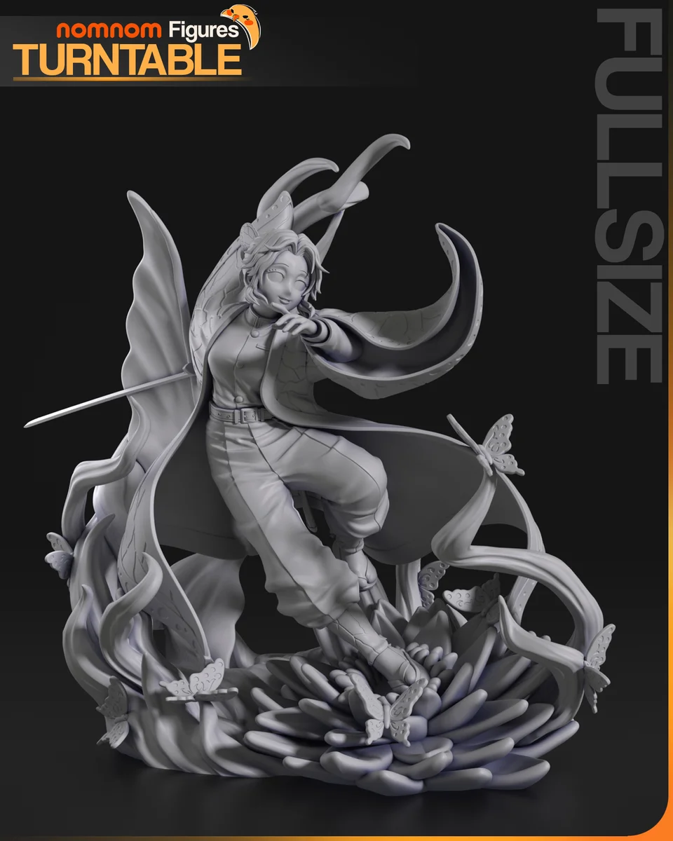 Shinobu Kochou | Fan Art | 3D Printed Resin Model Garage Kit | *Un-Painted* | Nomnom 5