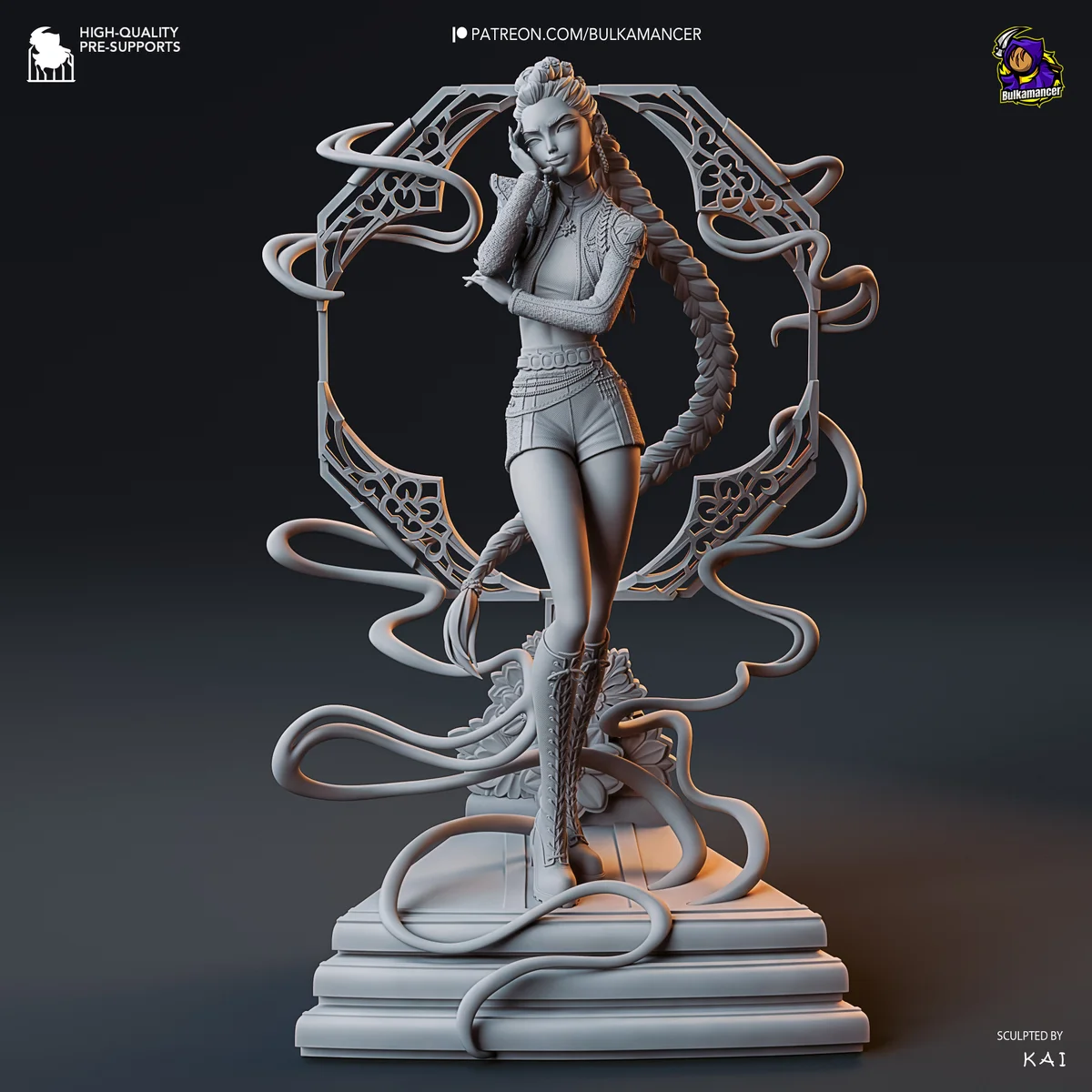 Rumi - Golden Vocalist | Fan Art | 3D Printed Resin Model Garage Kit | *Un-Painted* | Bulkamancer 6