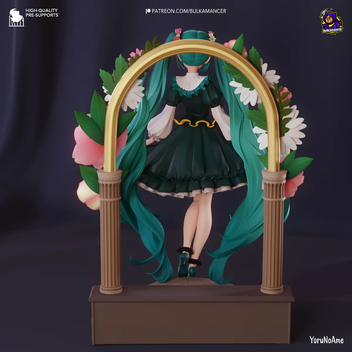 Hatsune Miku | Fan Art | 3D Printed Resin Model Garage Kit | *Un-Painted* | Bulkamancer 3