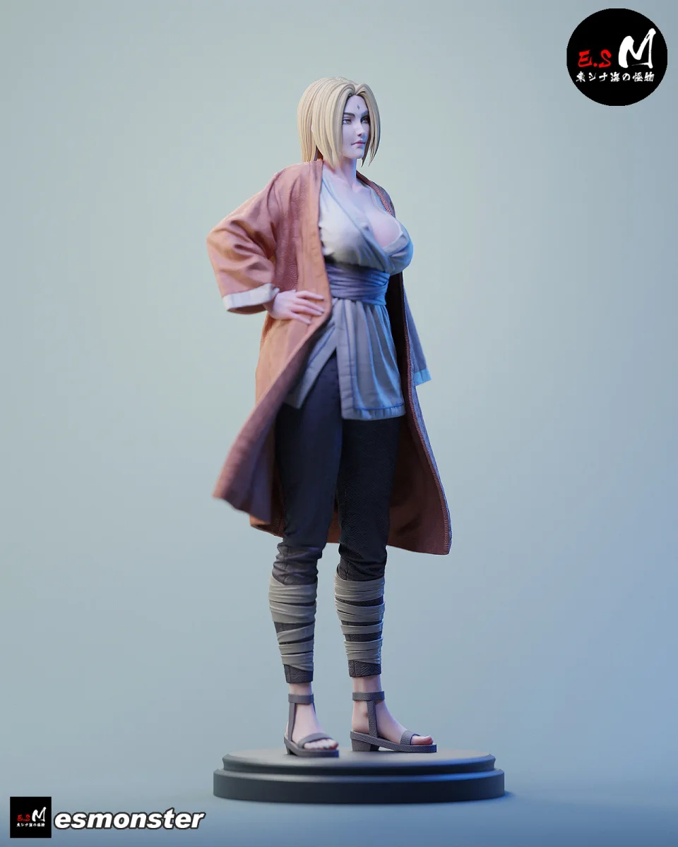 Tsunade | Fan Art | 3D Printed Resin Model Garage Kit | *Un-Painted* | ES Monster 3