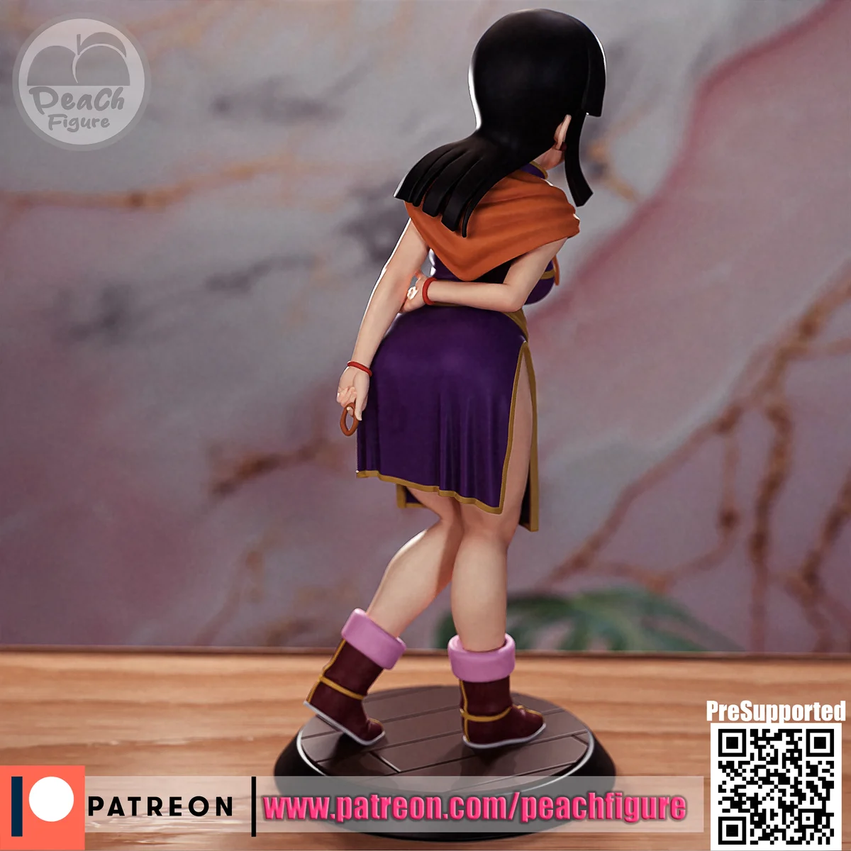 Chichi | Fan Art | 3D Printed Resin Model Garage Kit | *Un-Painted* | Peach Figure 4