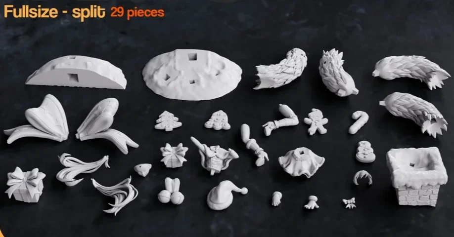Bella Bells | Fan Art | 3D Printed Resin Model Garage Kit | *Un-Painted* | Nomnom 3