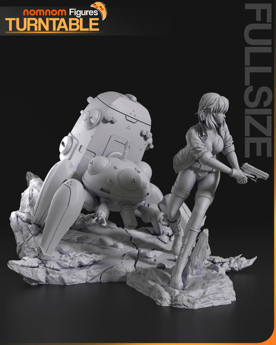 Motoko Kusanagi | Fan Art | 3D Printed Resin Model Garage Kit | *Un-Painted* | Nomnom 5