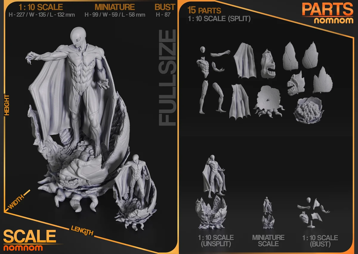 Femto | Fan Art | 3D Printed Resin Model Garage Kit | *Un-Painted* | Nomnom 3