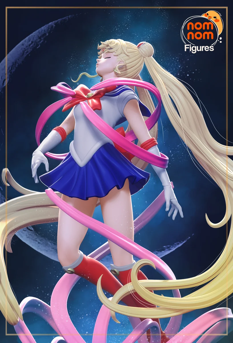 Sailor Moon | Fan Art | 3D Printed Resin Model Garage Kit | *Un-Painted* | Nomnom