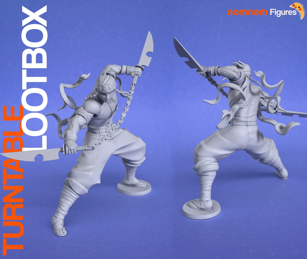 Uzui Tengen | Fan Art | 3D Printed Resin Model Garage Kit | *Un-Painted* | Nomnom 3