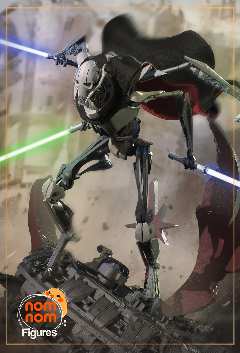 General Grievous | Fan Art | 3D Printed Resin Model Garage Kit | *Un-Painted* | Nomnom