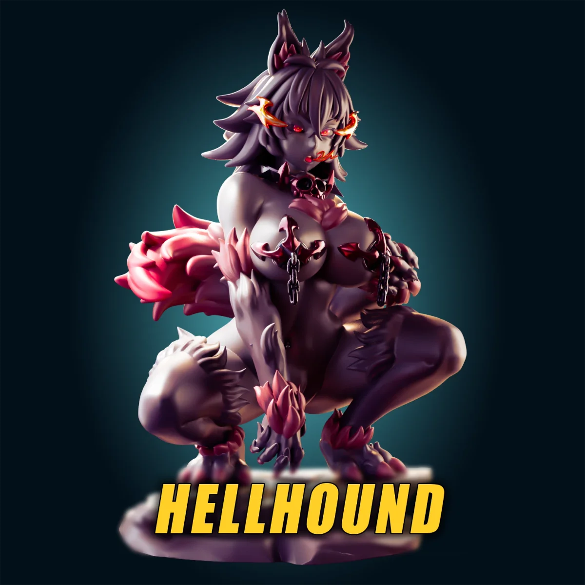 Hellhound | Fan Art | 3D Printed Resin Model Garage Kit | *Un-Painted* | Officer Rhu
