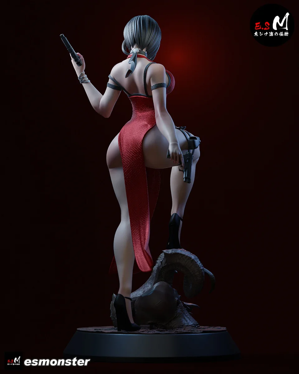Ada Wong v2 | Fan Art | 3D Printed Resin Model Garage Kit | *Un-Painted* | ES Monster 6