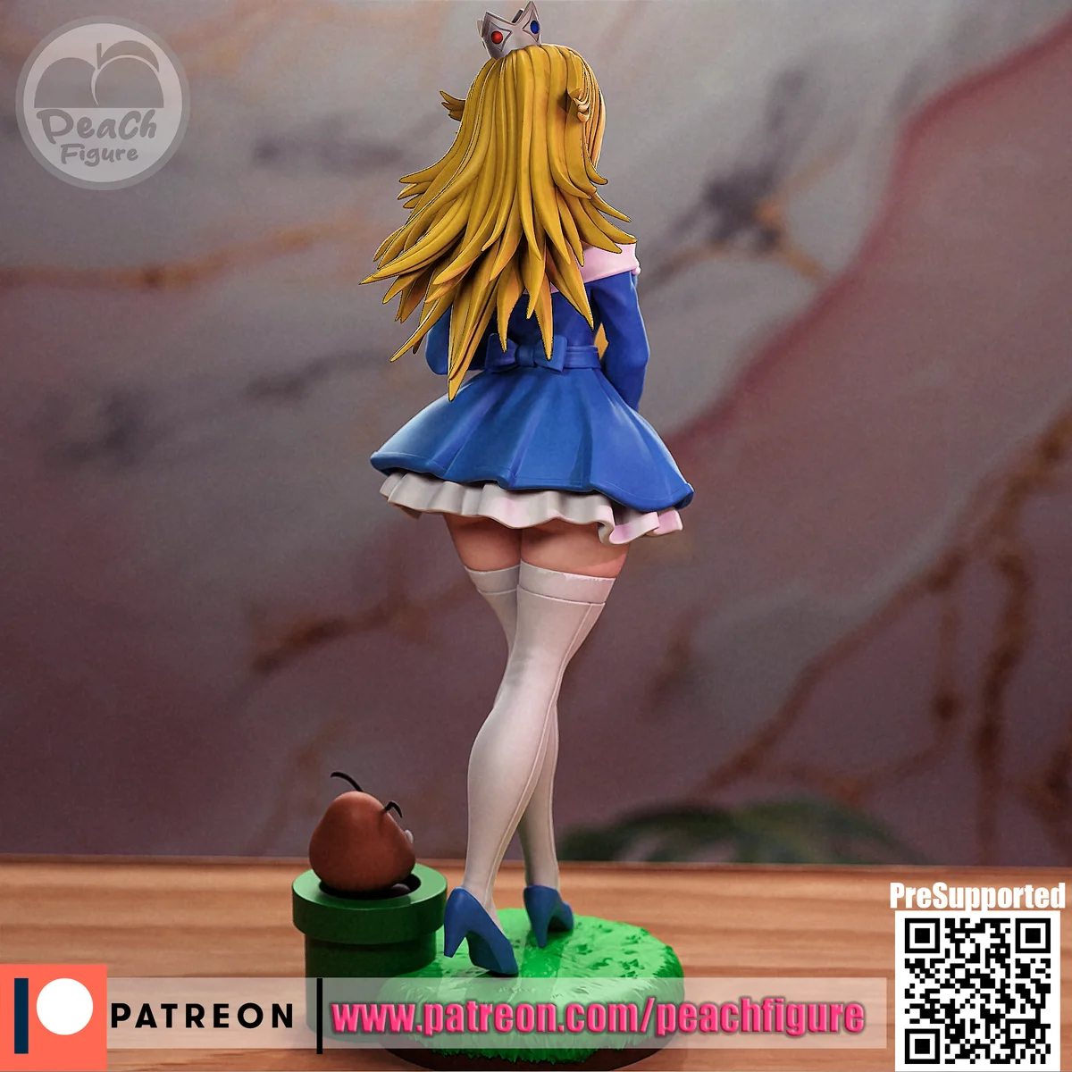 Rosalina | Fan Art | 3D Printed Resin Model Garage Kit | *Un-Painted* | Peach Figure 4