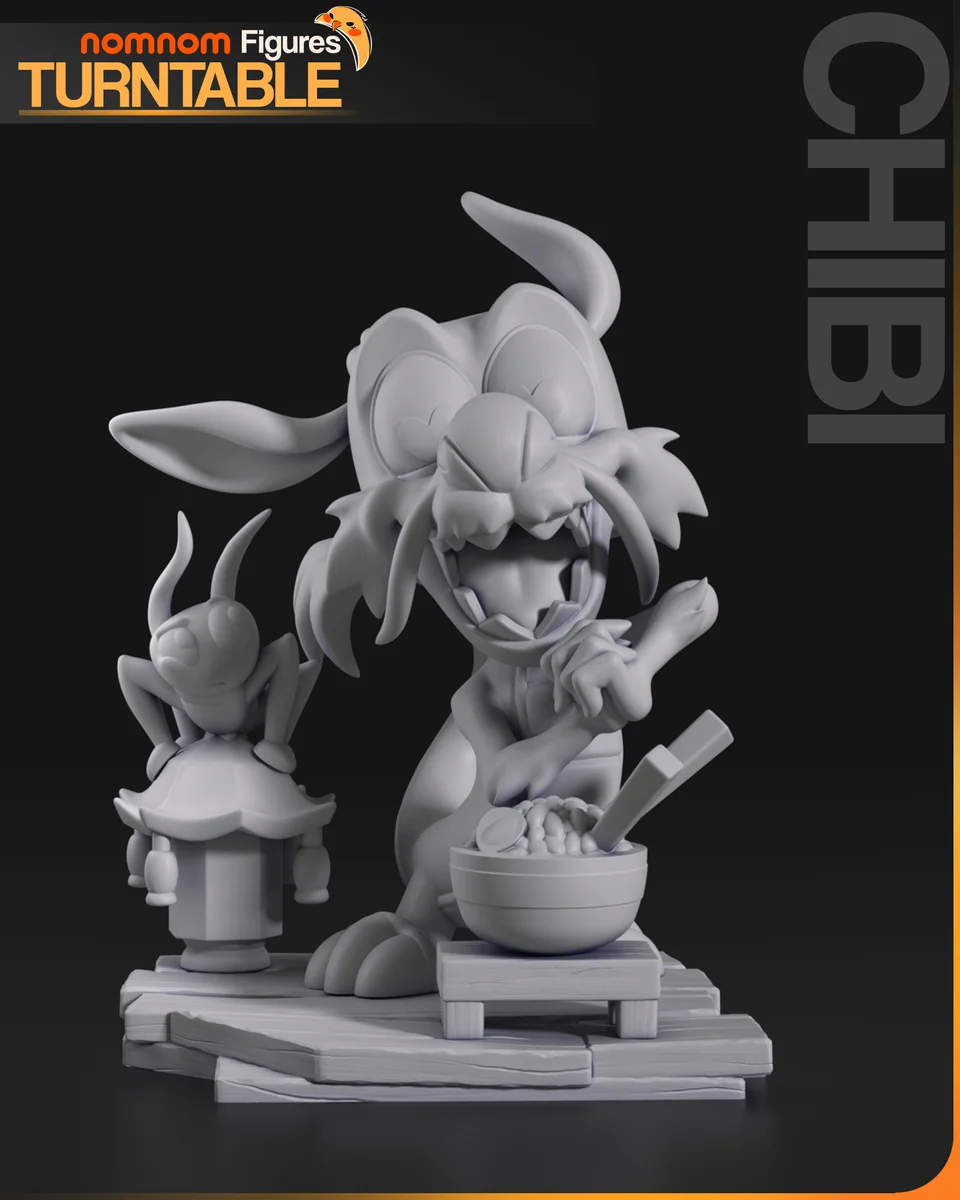 Chibi Mushu | Fan Art | 3D Printed Resin Model Garage Kit | *Un-Painted* | Nomnom 5