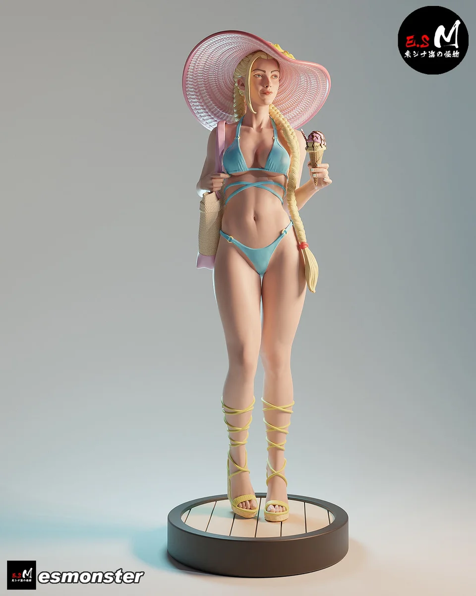 Cammy P5 | Fan Art | 3D Printed Resin Model Garage Kit | *Un-Painted* | ES Monster 3