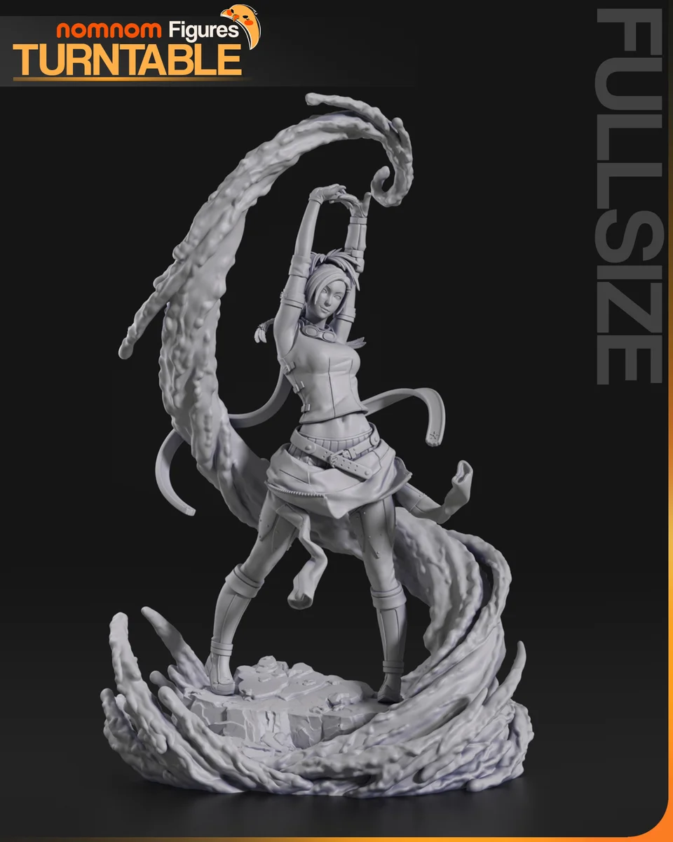 Rikku | Fan Art | 3D Printed Resin Model Garage Kit | *Un-Painted* | Nomnom 8