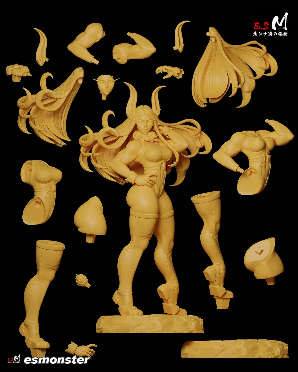 Mirko v1 | Fan Art | 3D Printed Resin Model Garage Kit | *Un-Painted* | ES Monster 7