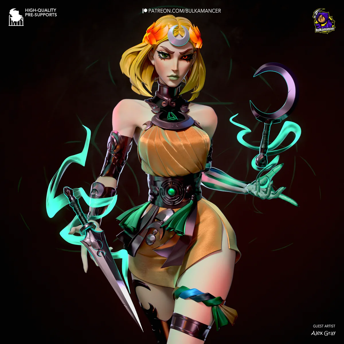 Melinoe | Fan Art | 3D Printed Resin Model Garage Kit | *Un-Painted* | Bulkamancer
