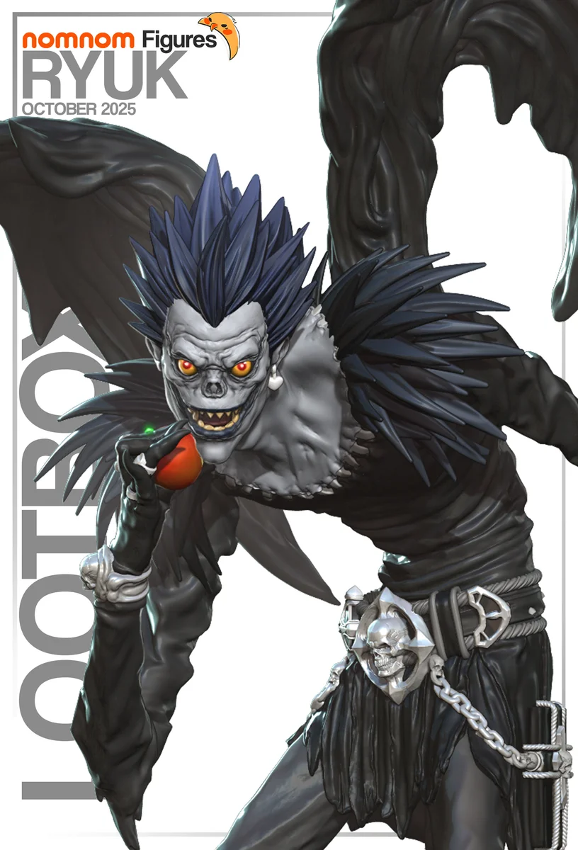 Ryuk | Fan Art | 3D Printed Resin Model Garage Kit | *Un-Painted* | Nomnom