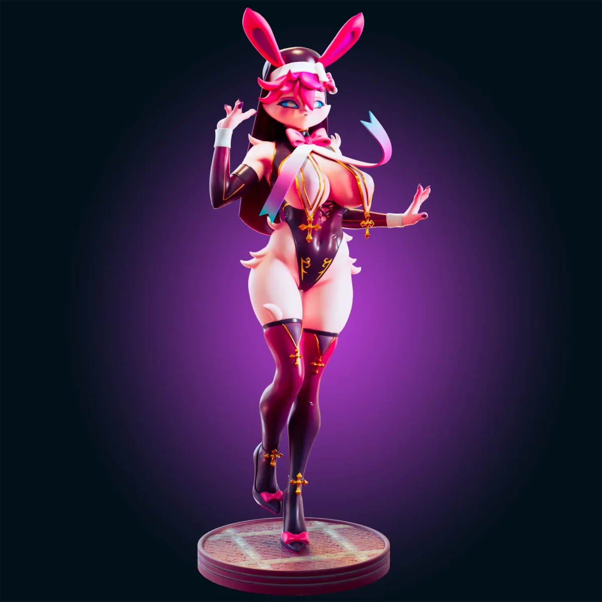 Sylveon | Fan Art | 3D Printed Resin Model Garage Kit | *Un-Painted* | Officer Rhu