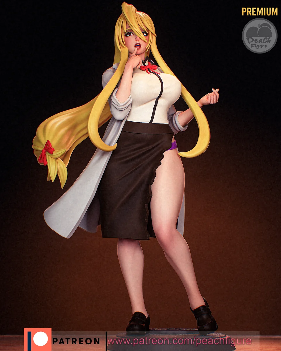 Shizuka Marikawa | Fan Art | 3D Printed Resin Model Garage Kit | *Un-Painted* | Peach Figure 5