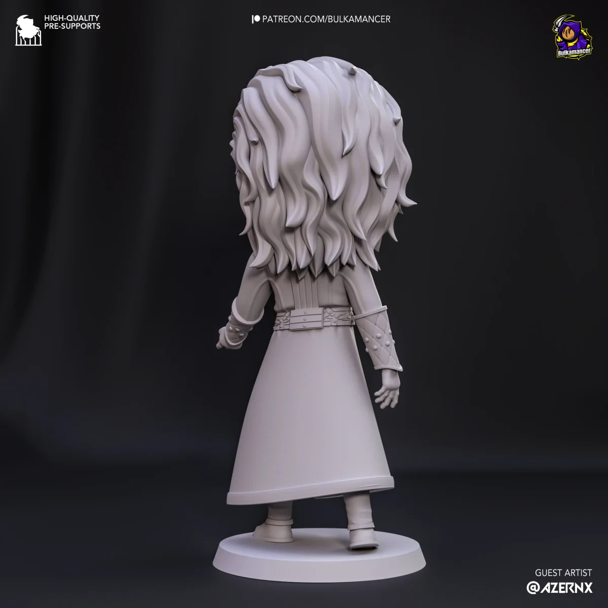 Chibi Gale | Fan Art | 3D Printed Resin Model Garage Kit | *Un-Painted* | Bulkamancer 6