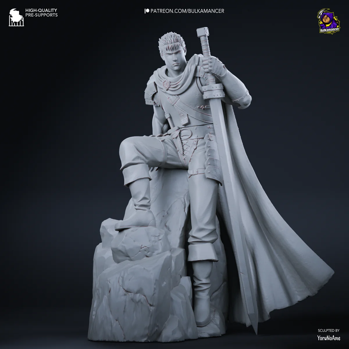 Guts | Fan Art | 3D Printed Resin Model Garage Kit | *Un-Painted* | Bulkamancer 8