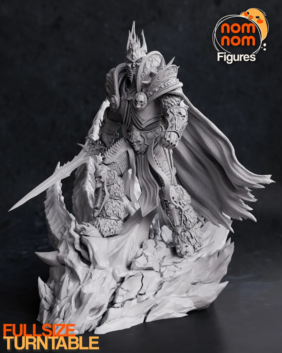 Arthas | Fan Art | 3D Printed Resin Model Garage Kit | *Un-Painted* | Nomnom 9