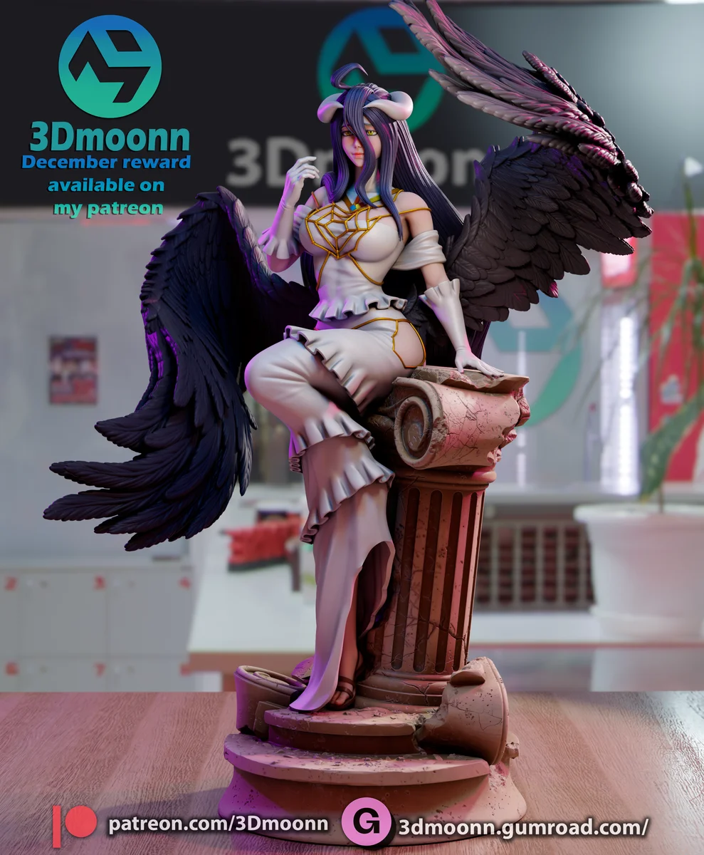 Albedo | Fan Art | 3D Printed Resin Model Garage Kit | *Un-Painted* | 3DMoonn 6