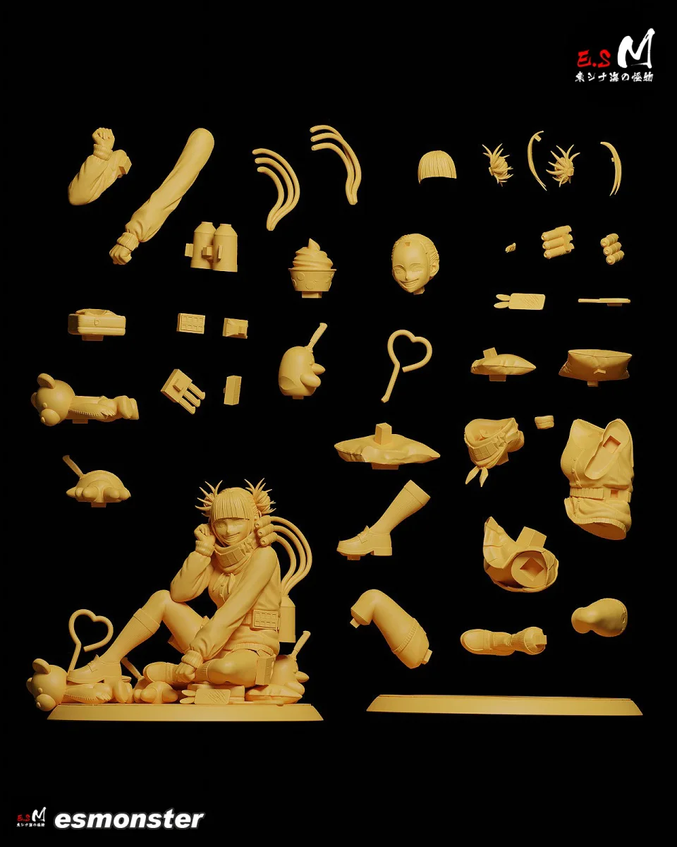 Toga Himiko | Fan Art | 3D Printed Resin Model Garage Kit | *Un-Painted* | ES Monster 5