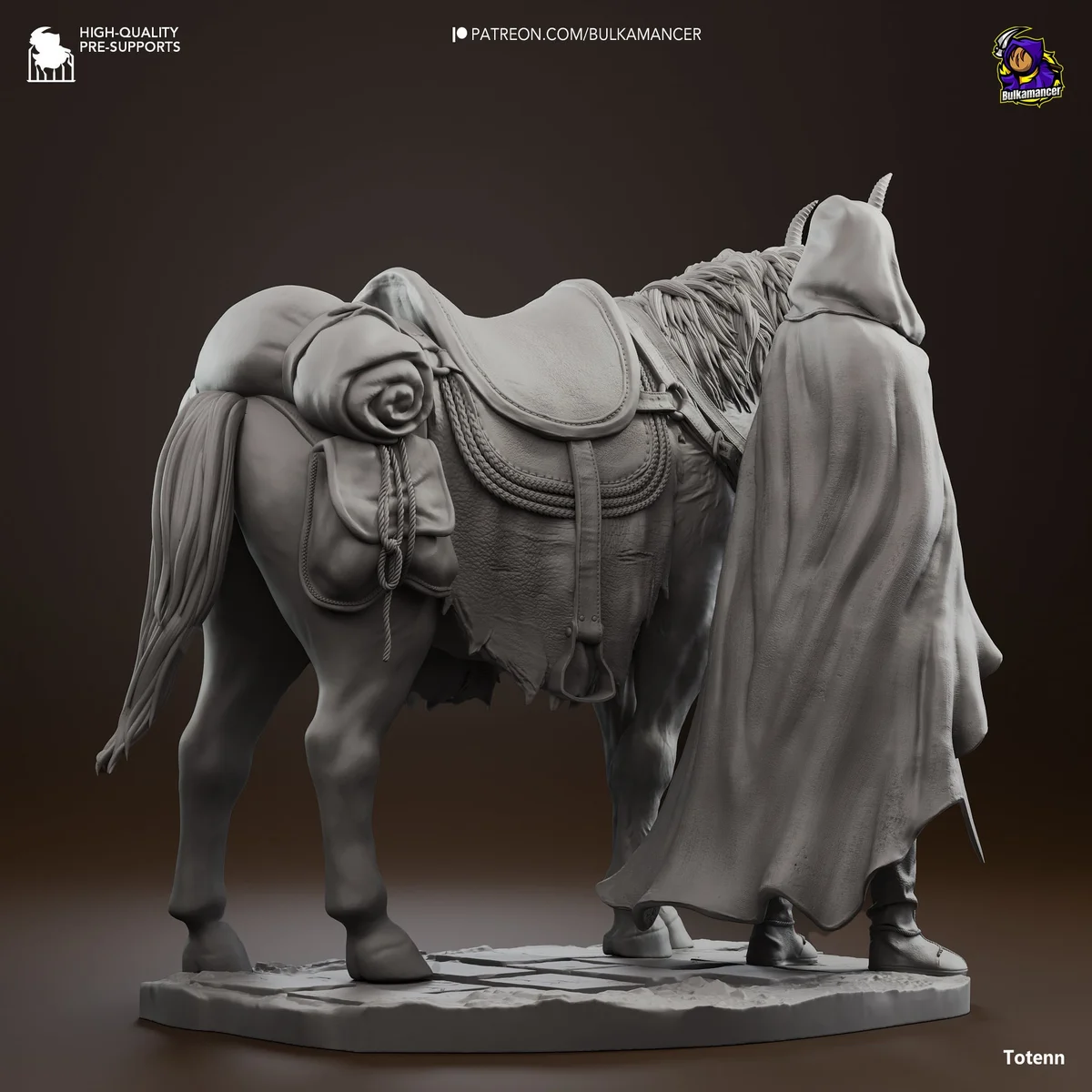 Mysterious Traveller | Fan Art | 3D Printed Resin Model Garage Kit | *Un-Painted* | Bulkamancer 8