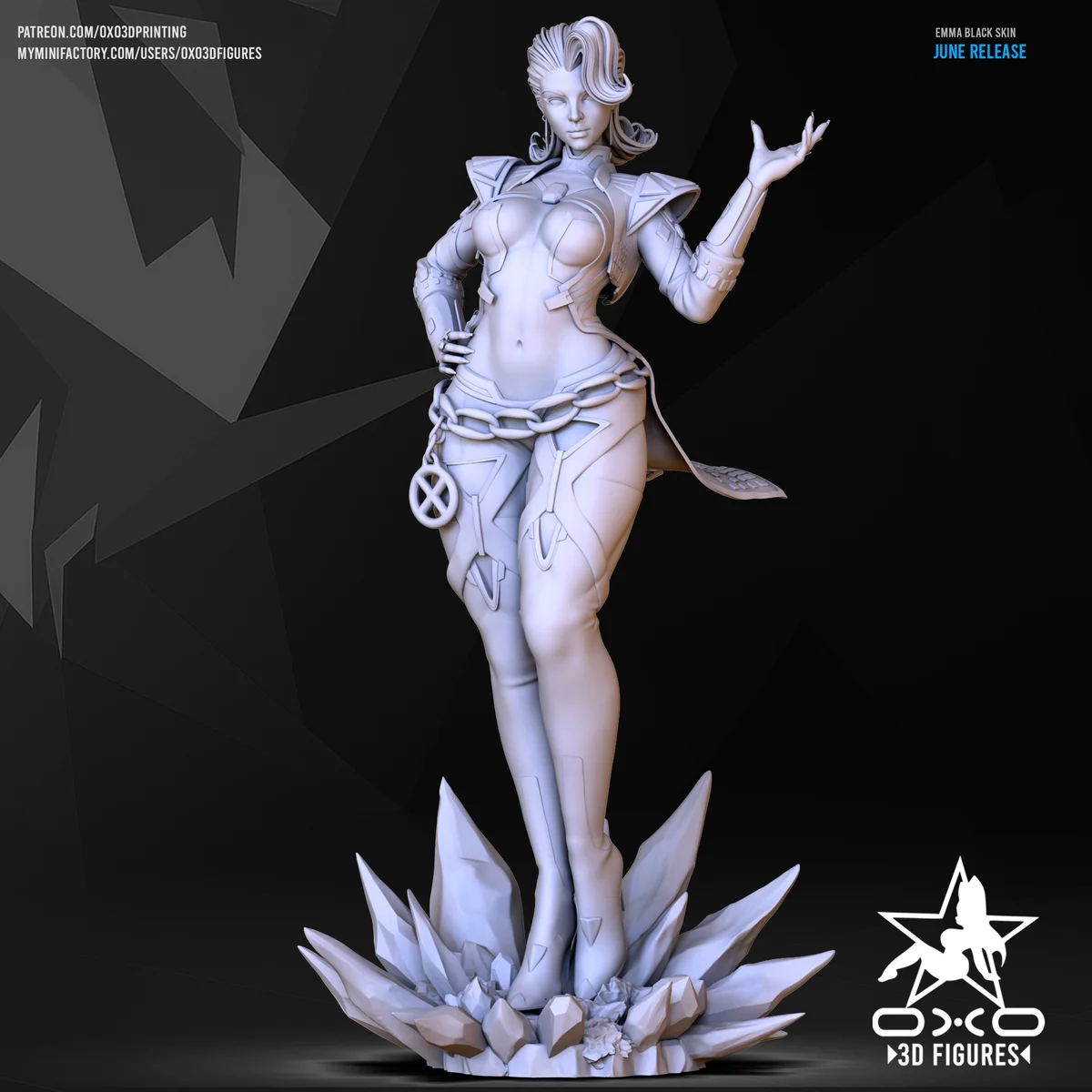 Emma | Fan Art | 3D Printed Resin Model Garage Kit | *Un-Painted* | OXO3D 5