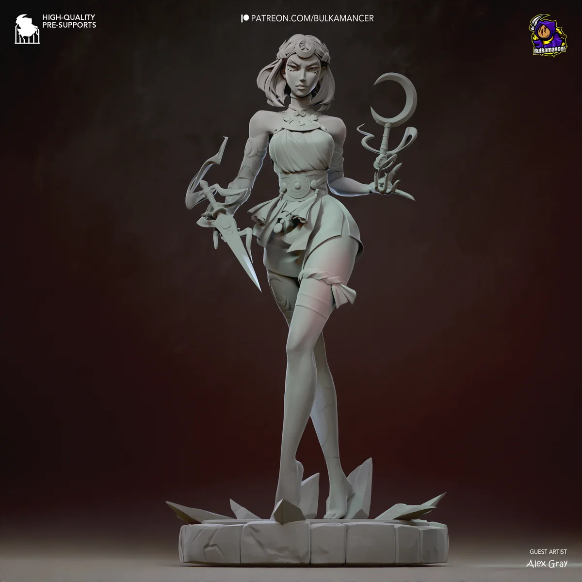 Melinoe | Fan Art | 3D Printed Resin Model Garage Kit | *Un-Painted* | Bulkamancer 7