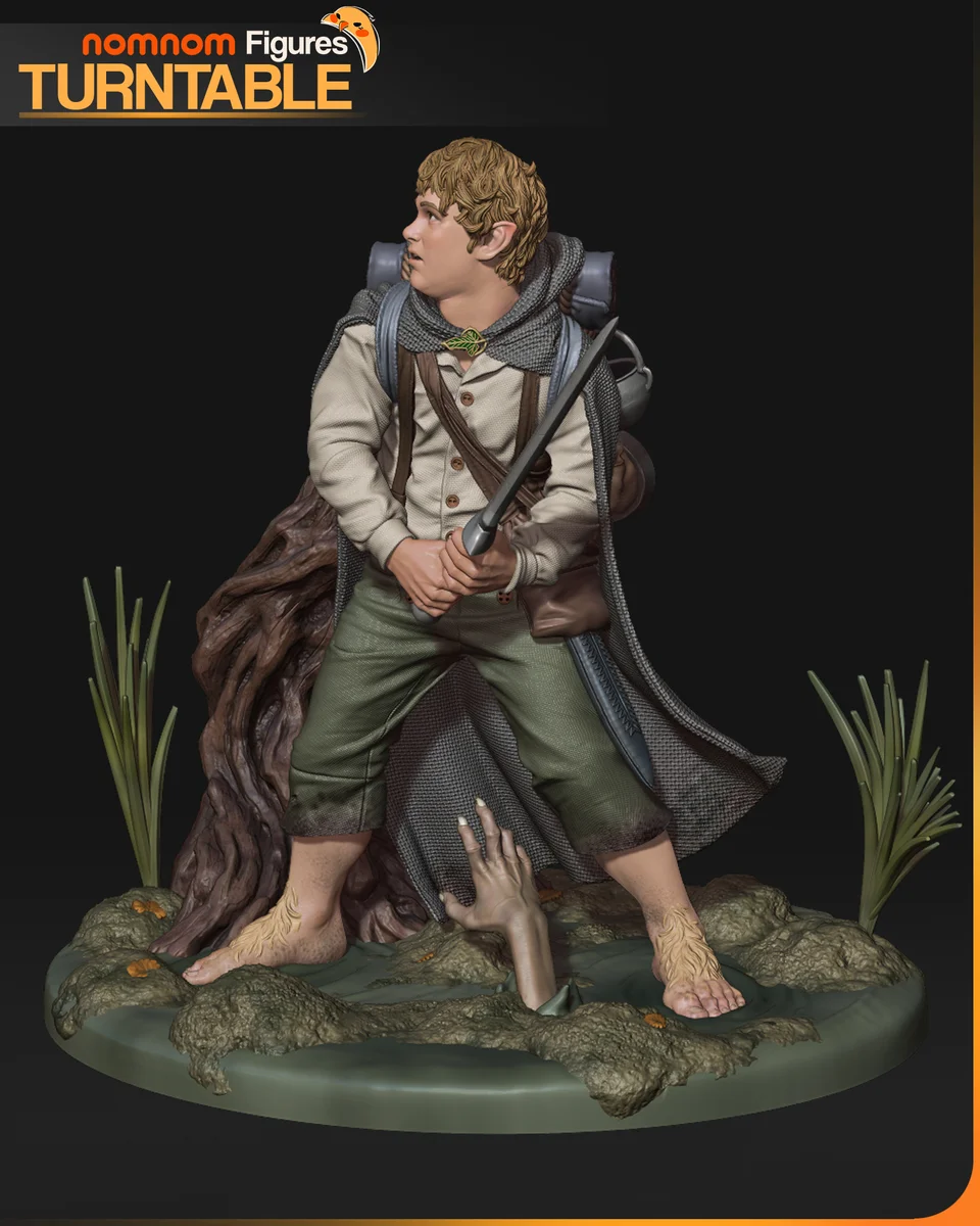 Samwise | Fan Art | 3D Printed Resin Model Garage Kit | *Un-Painted* | Nomnom 4