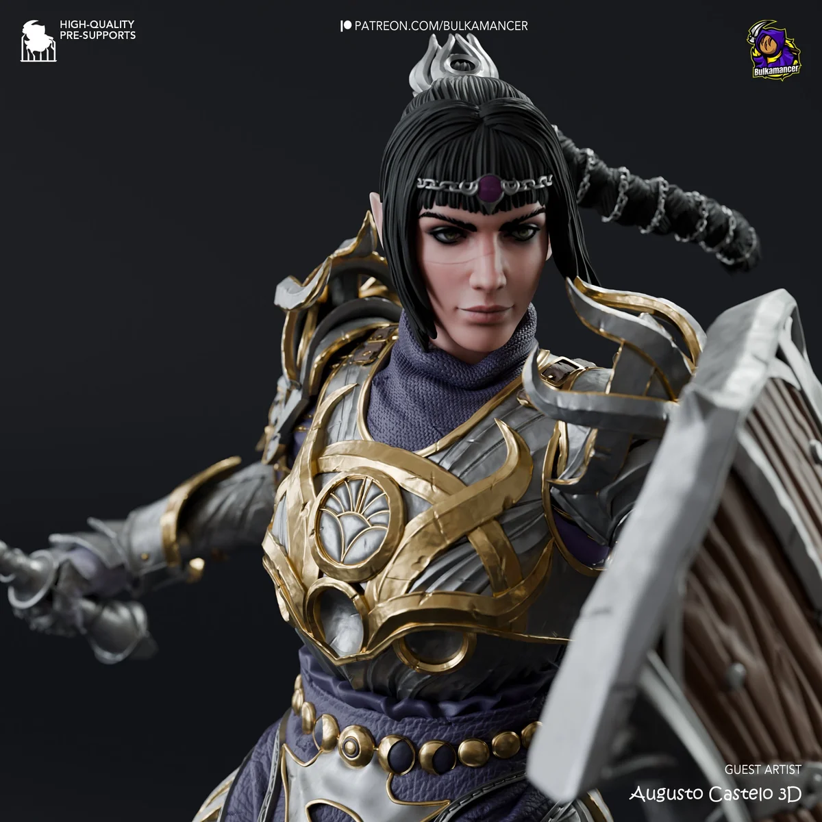 Sulking Cleric | Fan Art | 3D Printed Resin Model Garage Kit | *Un-Painted* | Bulkamancer 3