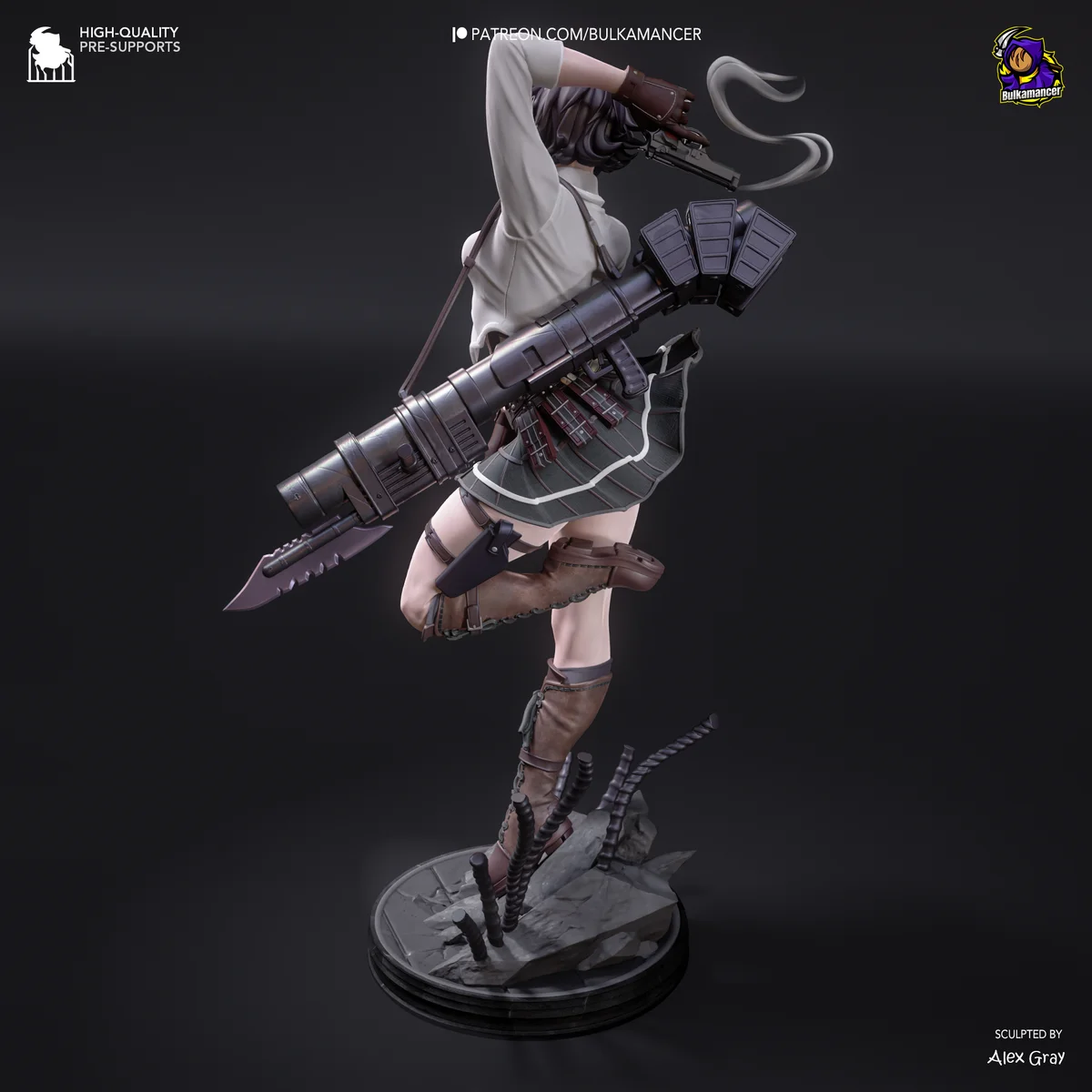 Lady (DMC) | Fan Art | 3D Printed Resin Model Garage Kit | *Un-Painted* | Bulkamancer 5