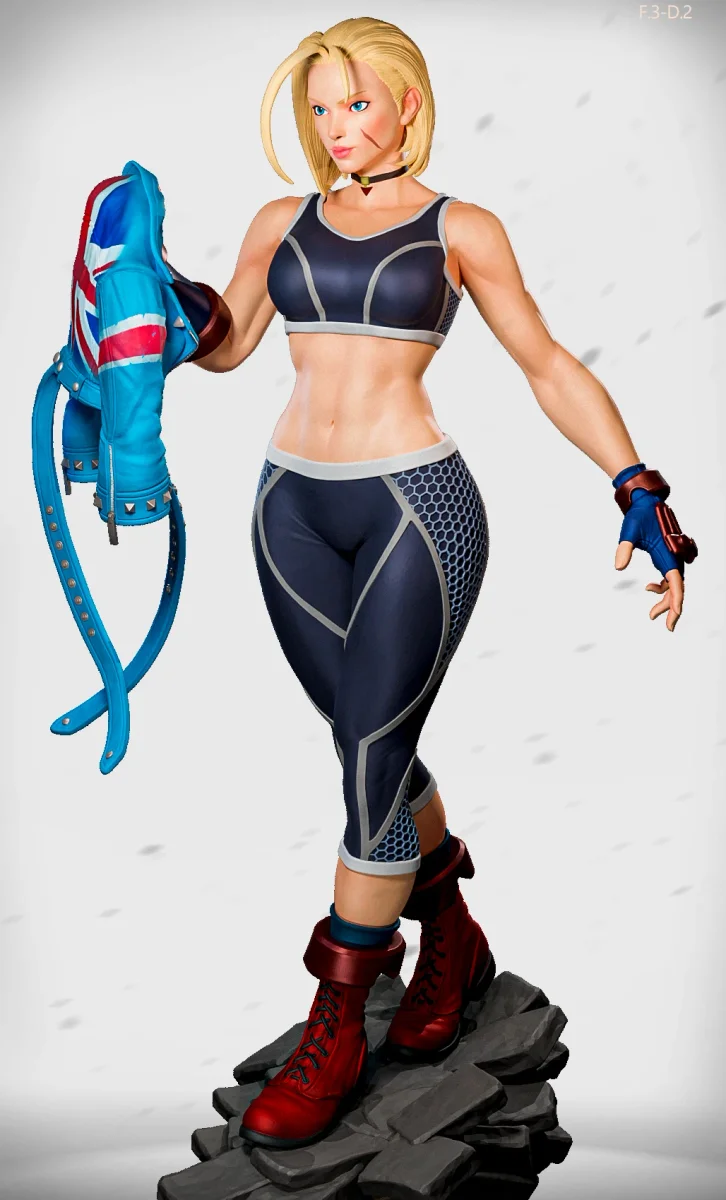 Cammy (Pose 2) | Fan Art | 3D Printed Resin Model Garage Kit | *Un-Painted* | ES Monster 3