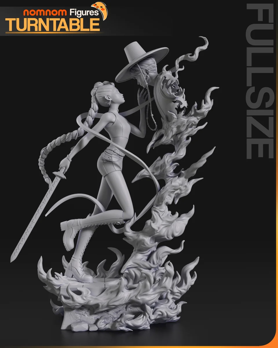 Rumi | Fan Art | 3D Printed Resin Model Garage Kit | *Un-Painted* | Nomnom 8