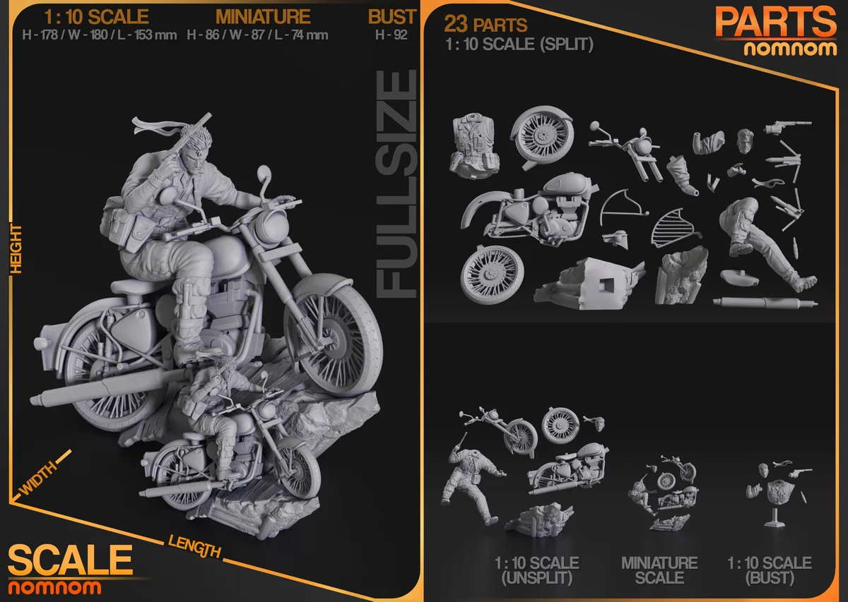Snake | Fan Art | 3D Printed Resin Model Garage Kit | *Un-Painted* | Nomnom 7