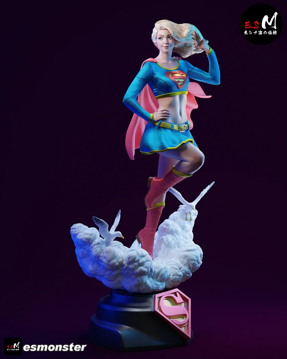 Supergirl v1 | Fan Art | 3D Printed Resin Model Garage Kit | *Un-Painted* | ES Monster 3