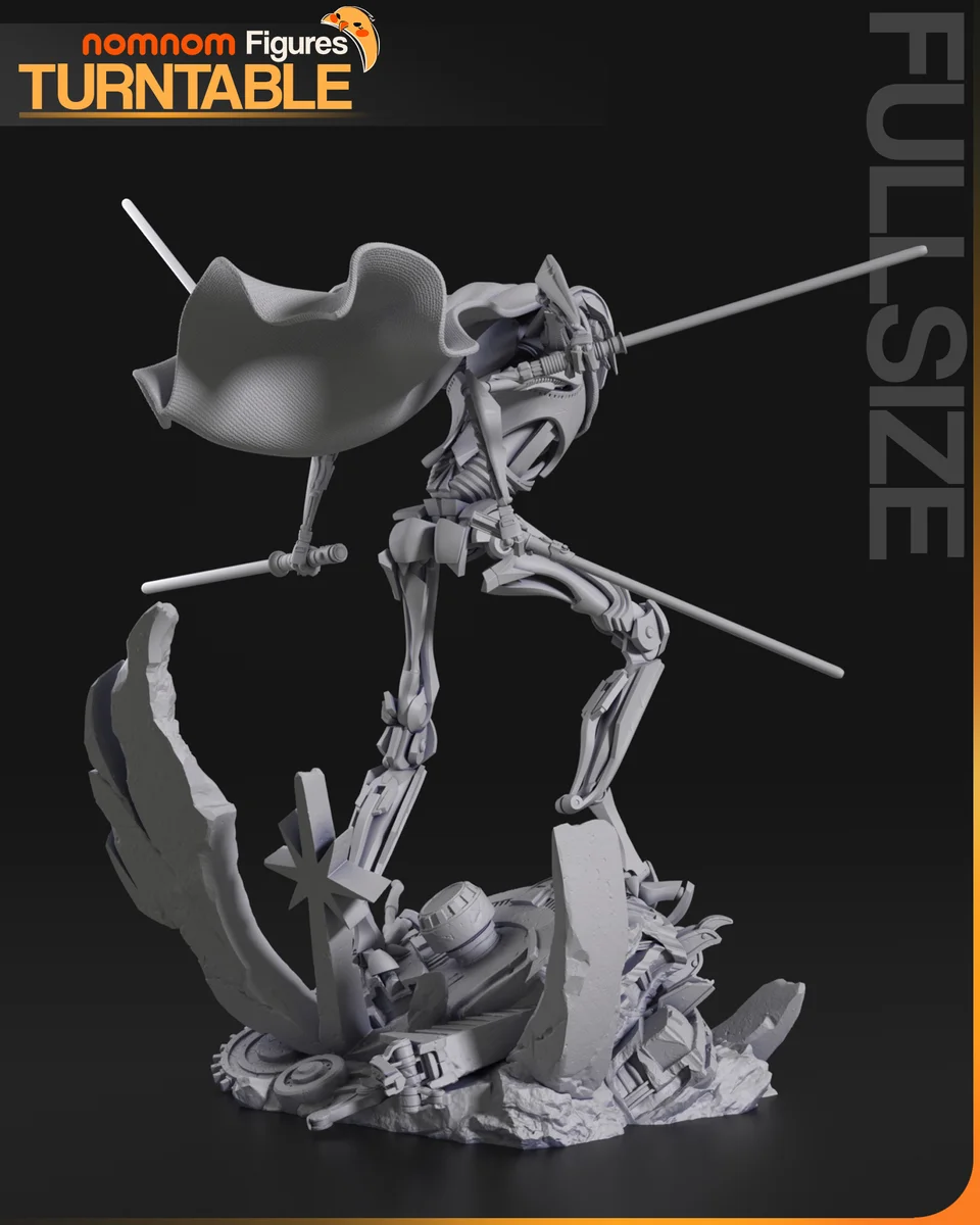 General Grievous | Fan Art | 3D Printed Resin Model Garage Kit | *Un-Painted* | Nomnom 7