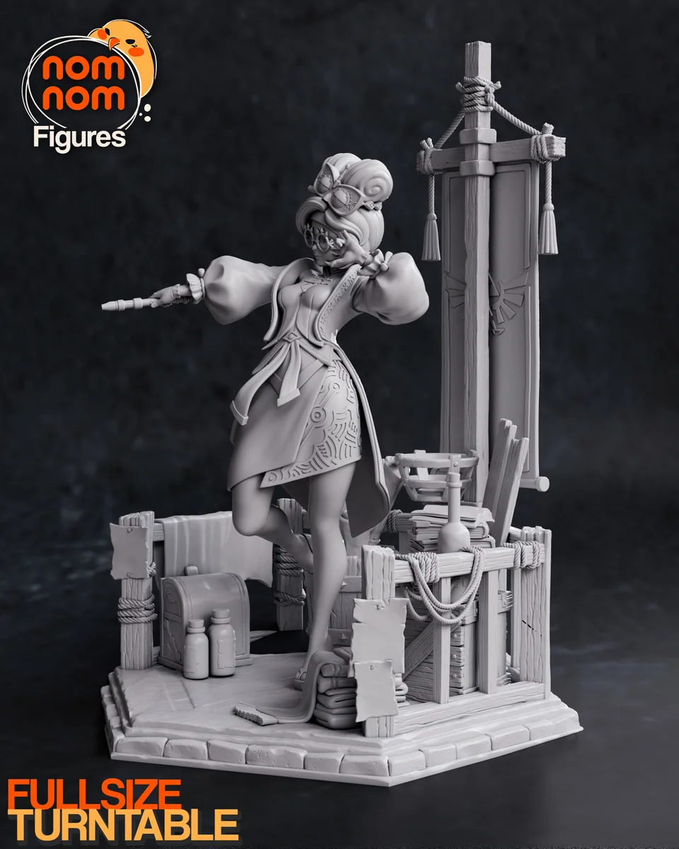 Purah | Fan Art | 3D Printed Resin Model Garage Kit | *Un-Painted* | Nomnom 7