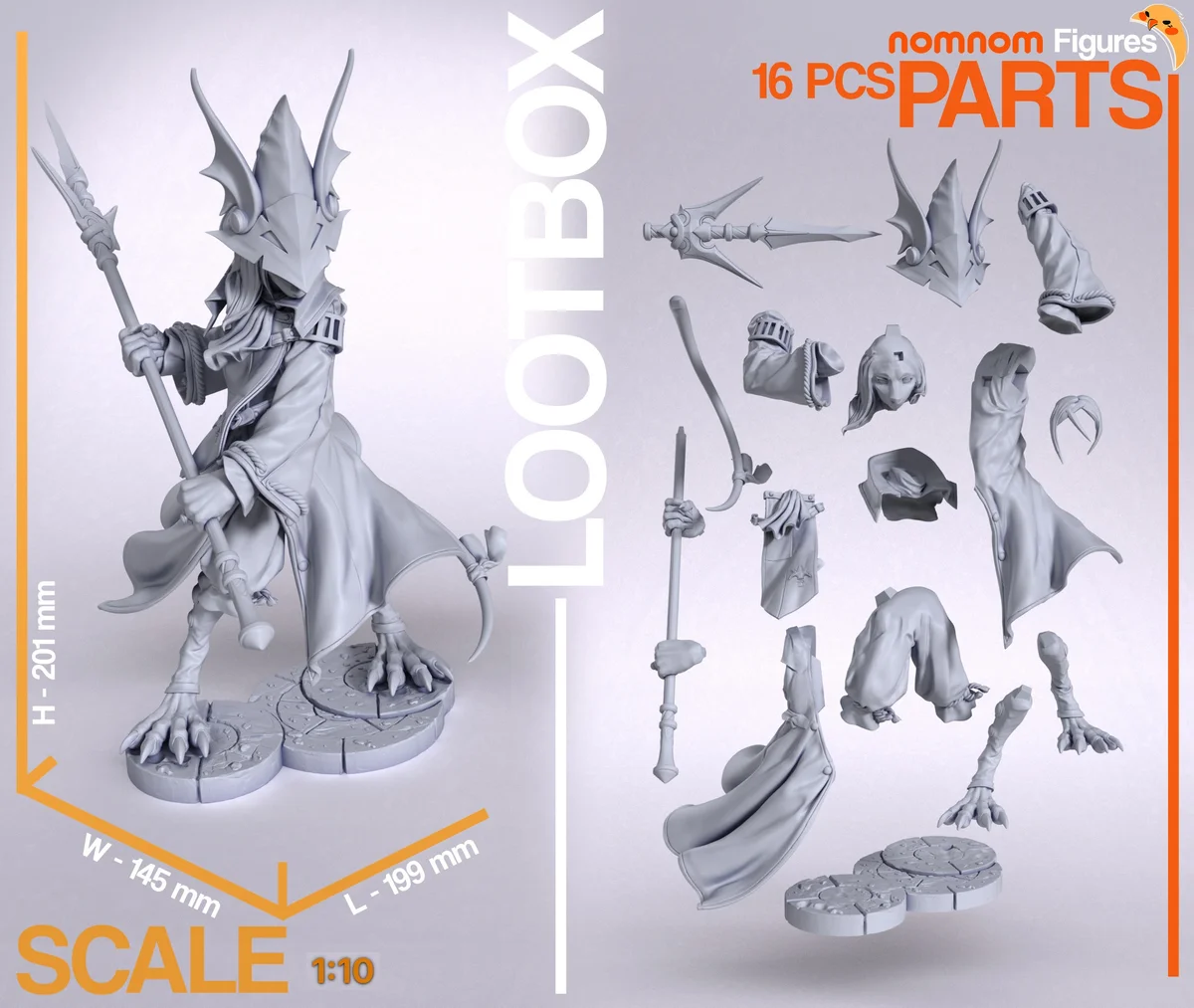 Freya Crescent | Fan Art | 3D Printed Resin Model Garage Kit | *Un-Painted* | Nomnom 3