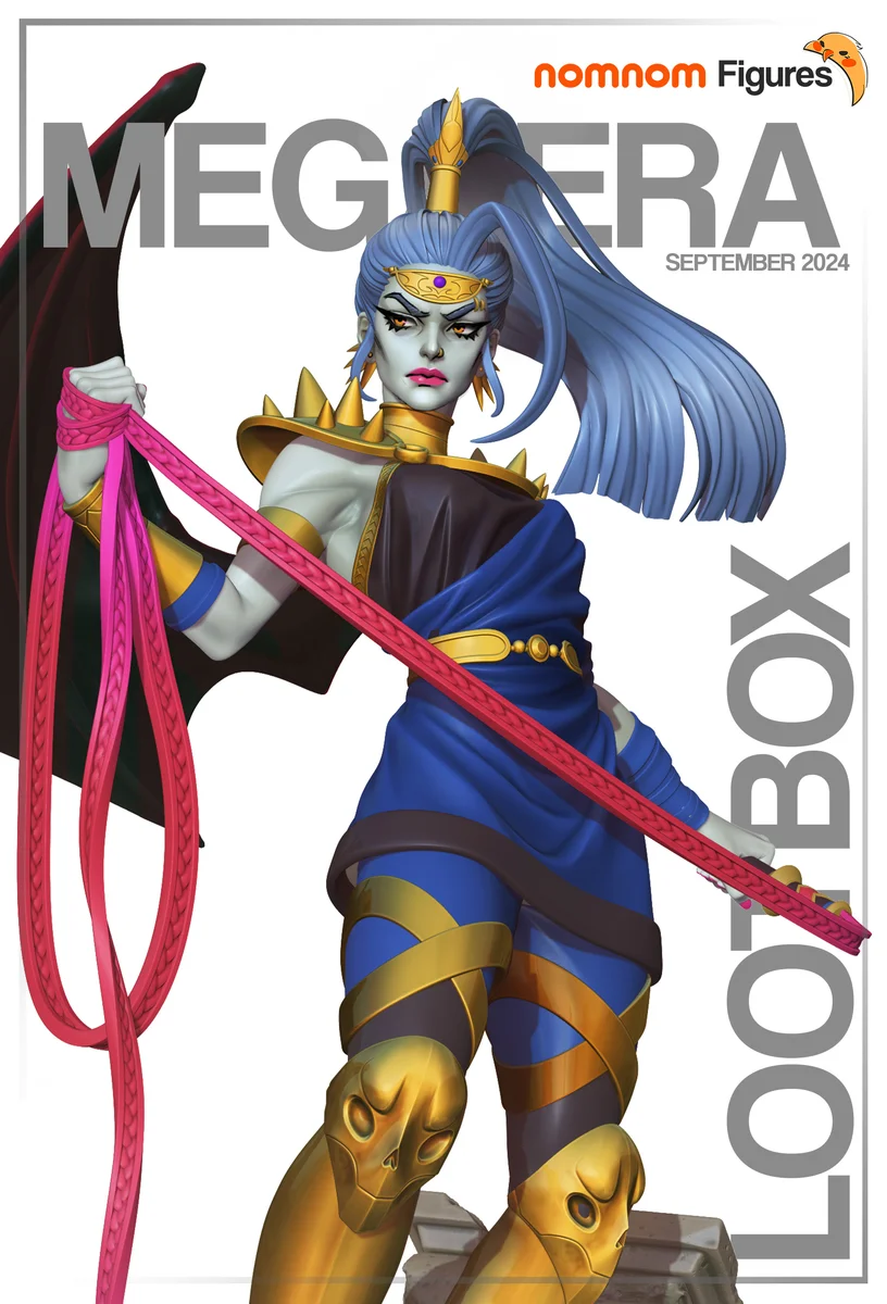 Megaera | Fan Art | 3D Printed Resin Model Garage Kit | *Un-Painted* | Nomnom