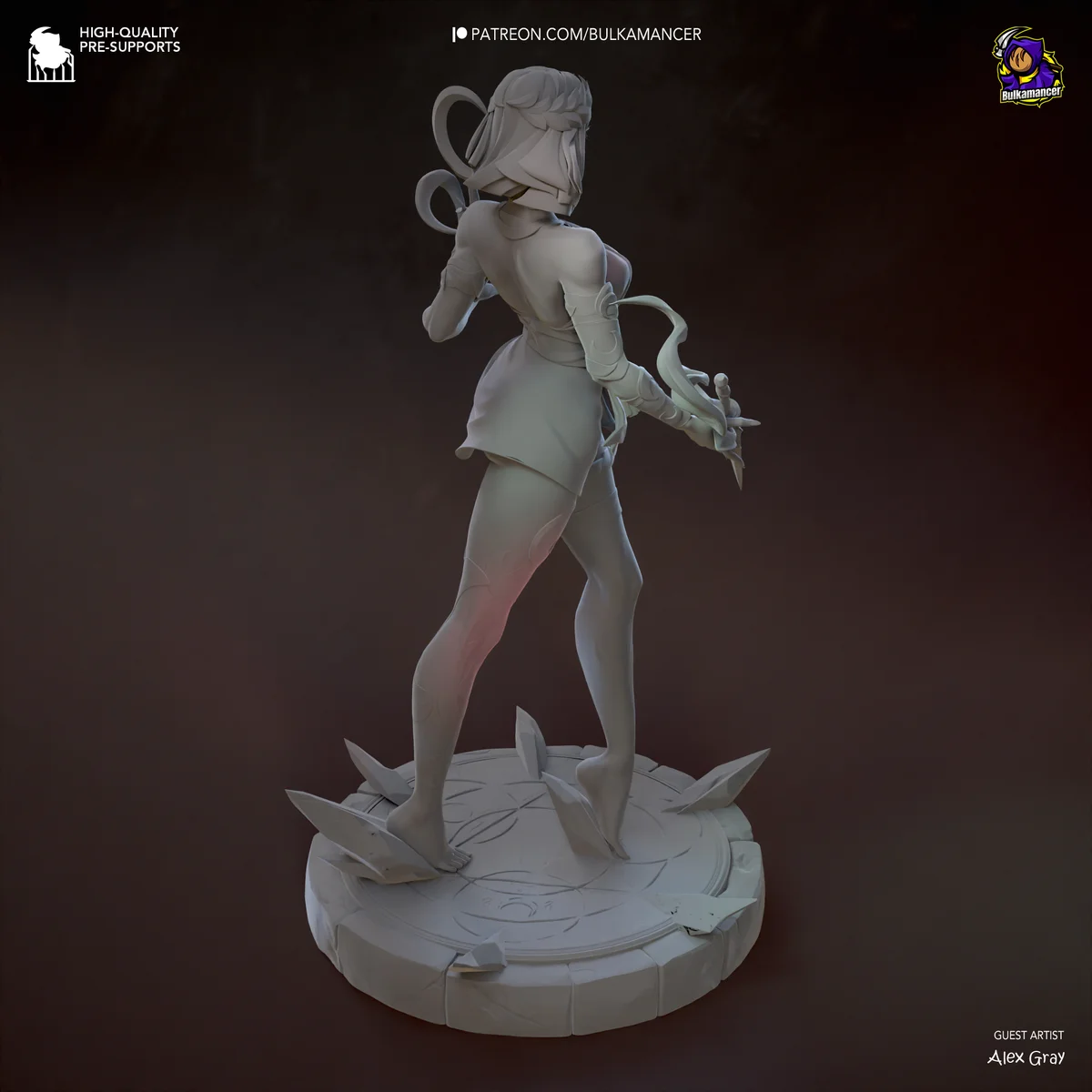 Melinoe | Fan Art | 3D Printed Resin Model Garage Kit | *Un-Painted* | Bulkamancer 8