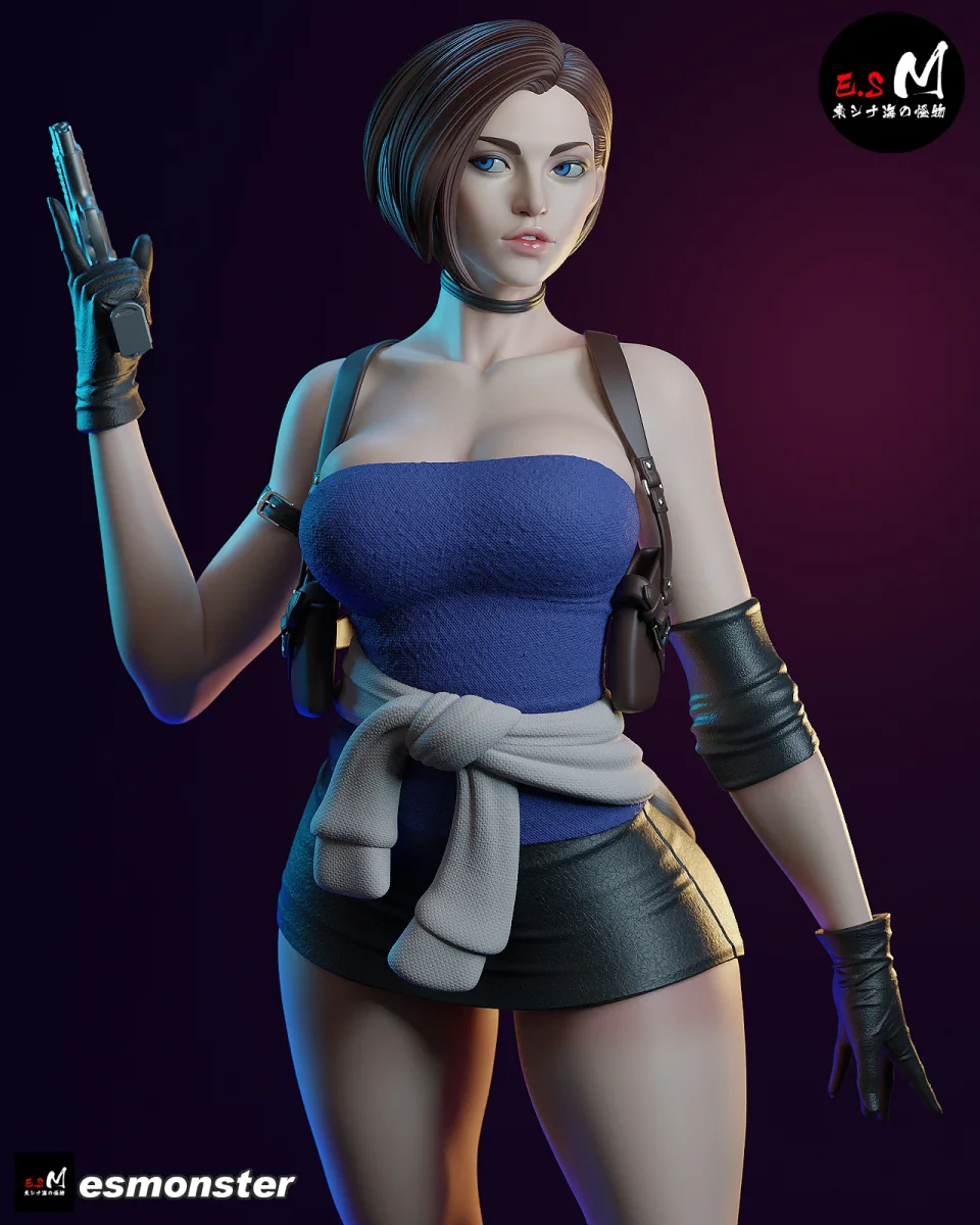 Jill Valentine | Fan Art | 3D Printed Resin Model Garage Kit | *Un-Painted* | ES Monster
