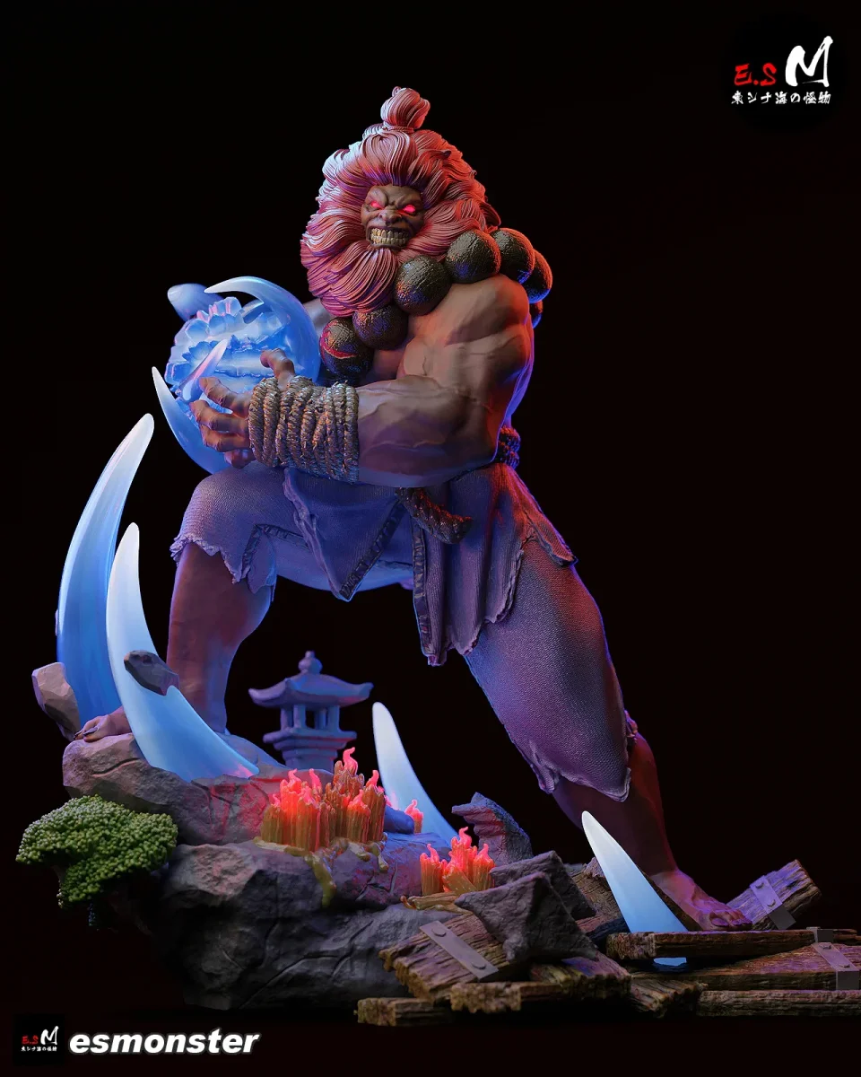 Akuma v1 | Fan Art | 3D Printed Resin Model Garage Kit | *Un-Painted* | ES Monster
