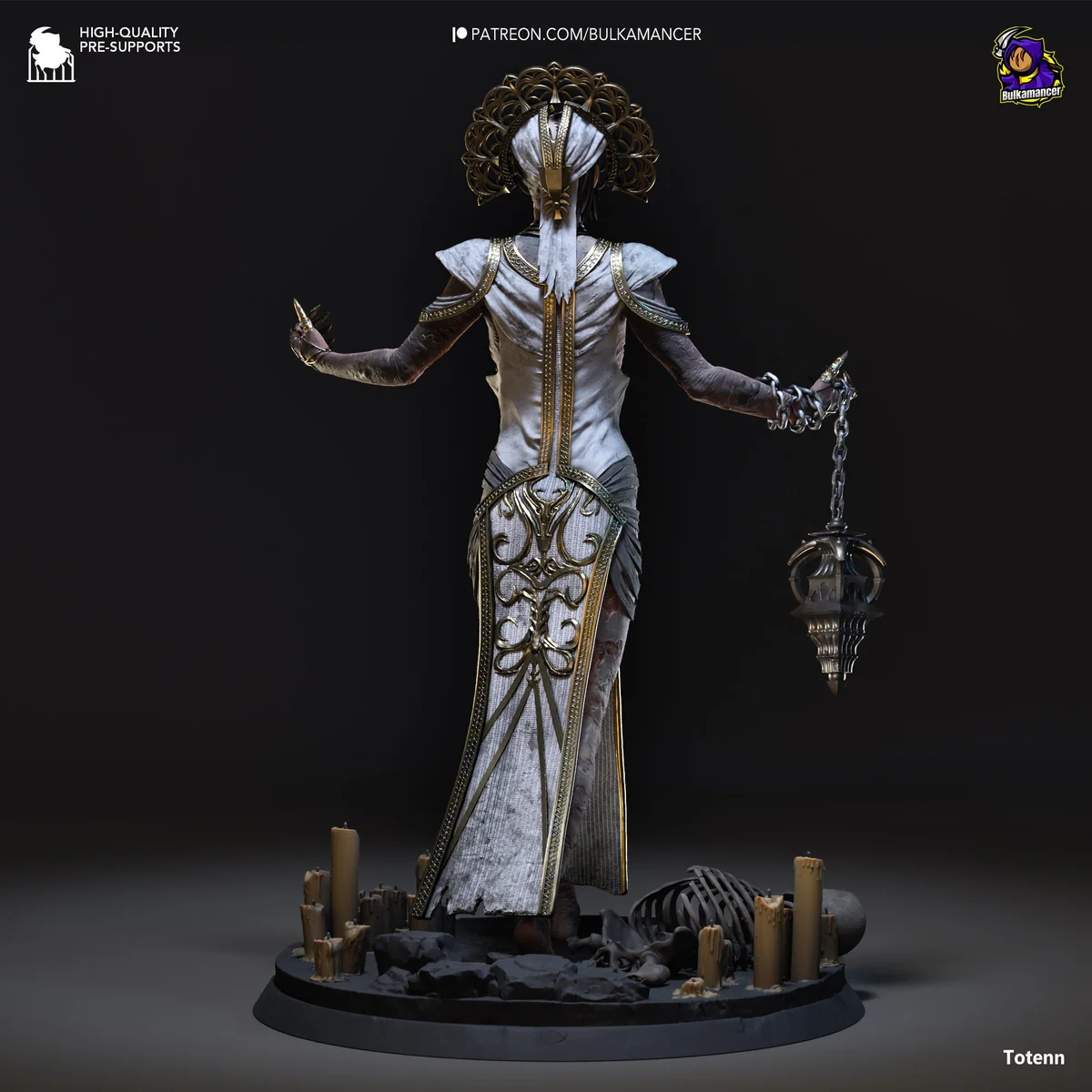 High Priestess | Fan Art | 3D Printed Resin Model Garage Kit | *Un-Painted* | Bulkamancer 4