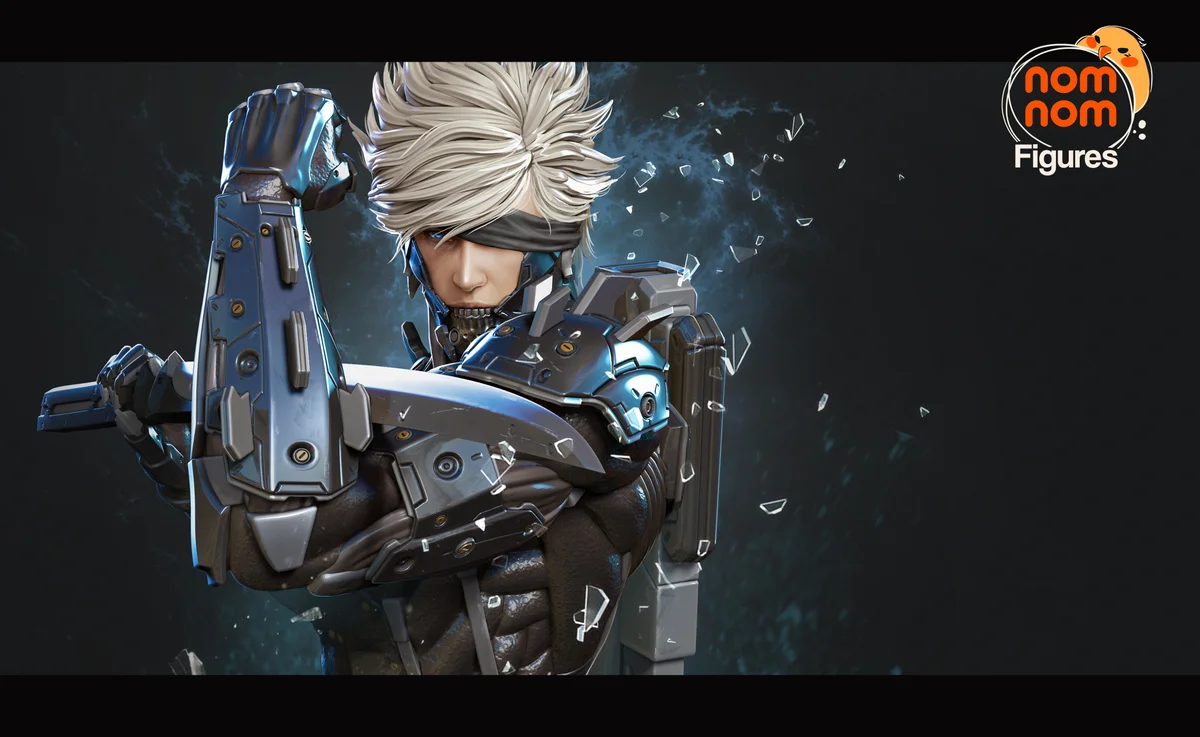 Raiden | Fan Art | 3D Printed Resin Model Garage Kit | *Un-Painted* | Nomnom