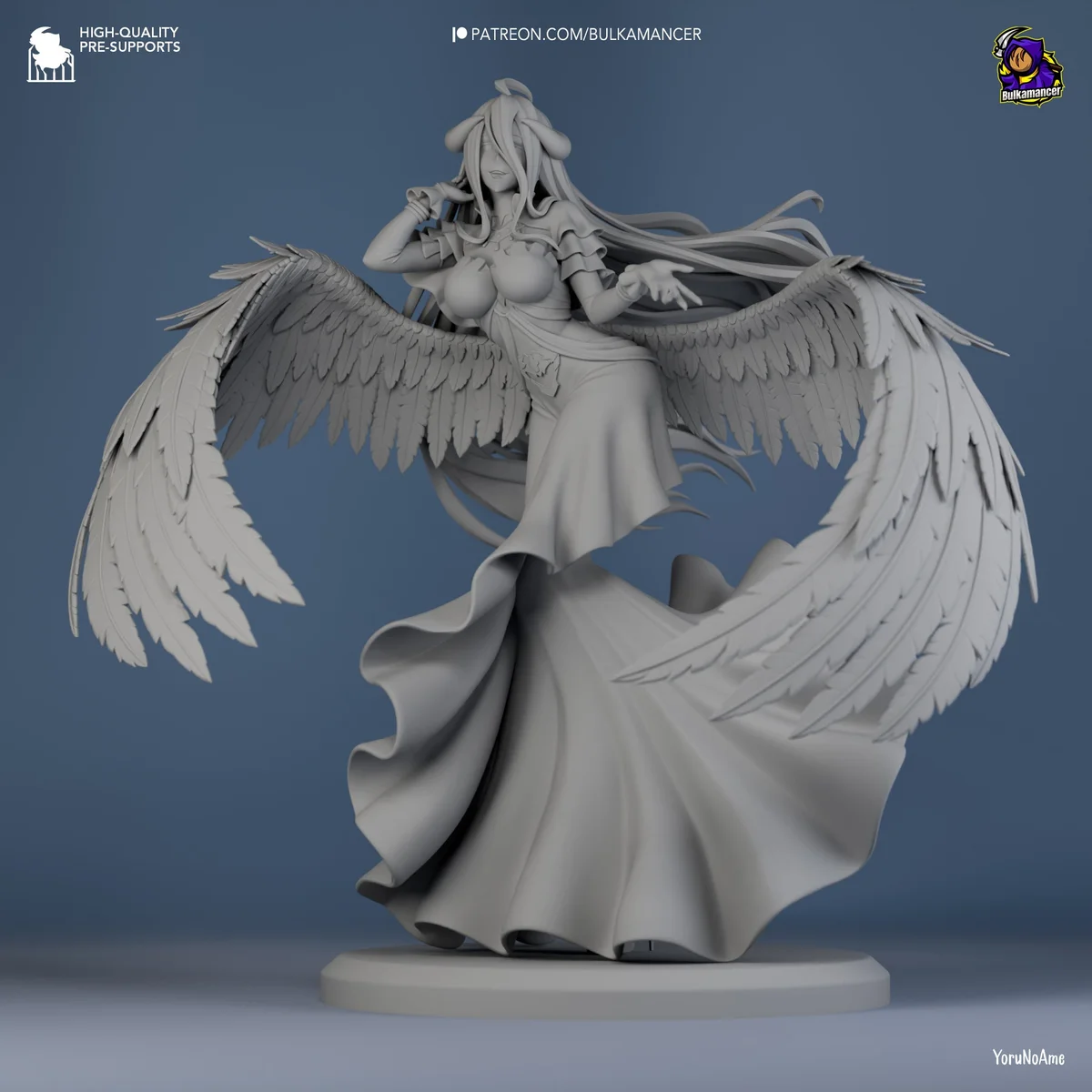 Succubus | Fan Art | 3D Printed Resin Model Garage Kit | *Un-Painted* | Bulkamancer 7