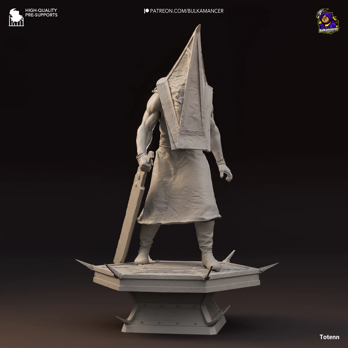 Pyramid Head | Fan Art | 3D Printed Resin Model Garage Kit | *Un-Painted* | Bulkamancer 6