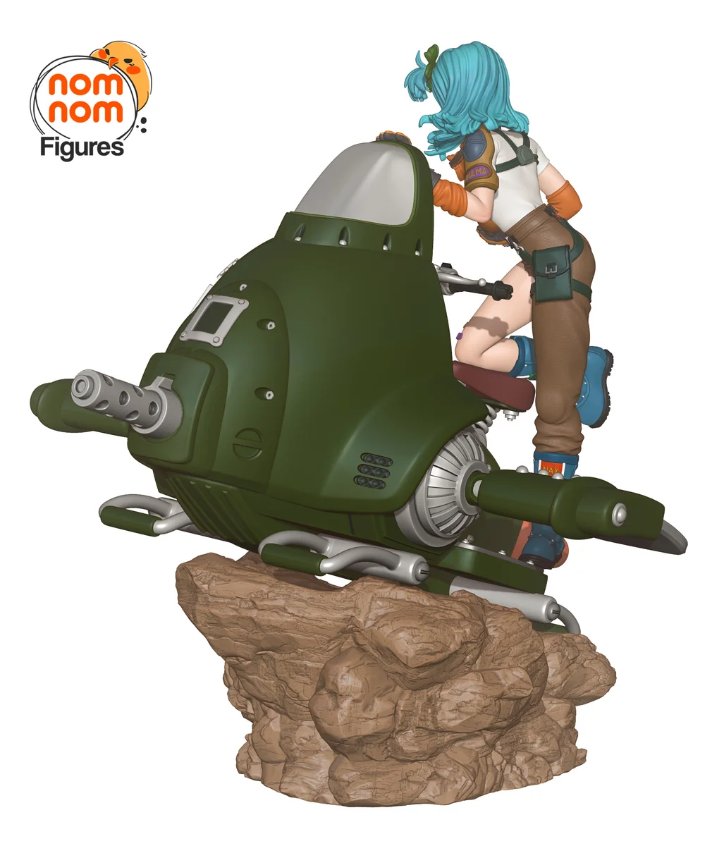 Bulma | Fan Art | 3D Printed Resin Model Garage Kit | *Un-Painted* | Nomnom 4