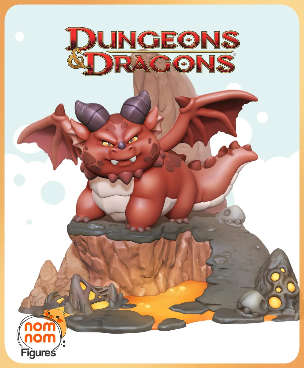 Chibi Themberchaud | Fan Art | 3D Printed Resin Model Garage Kit | *Un-Painted* | Nomnom
